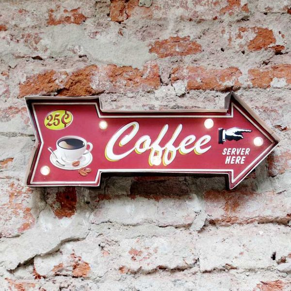 Cartel Luminoso Coffee