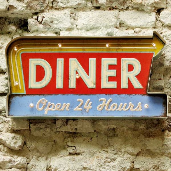 Cartel Luminoso Diner