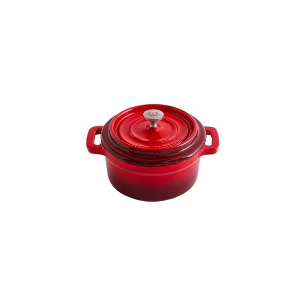 Mini Olla Hierro Esmaltado - Rojo Velvet Ø 10cm