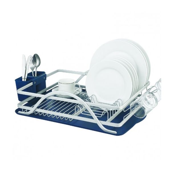 Secaplatos de aluminio para mesada