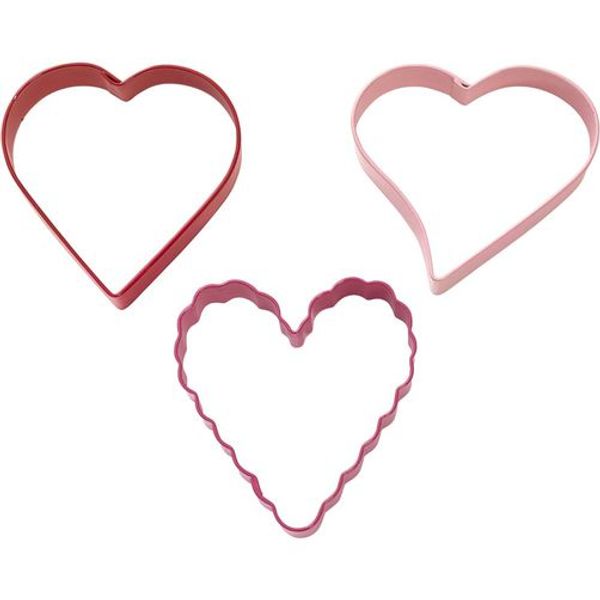 Set x 3 Cortantes en forma de corazón
