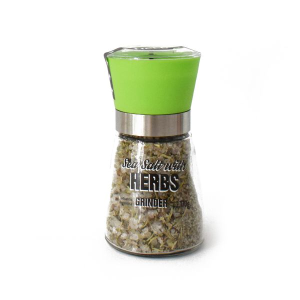 Molinillo de vidrio sal y hierbas 170 grs